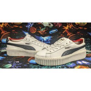 Puma Rihanna Creeper Fenty Low Top White/Black Women Size 7.5 Sneakers